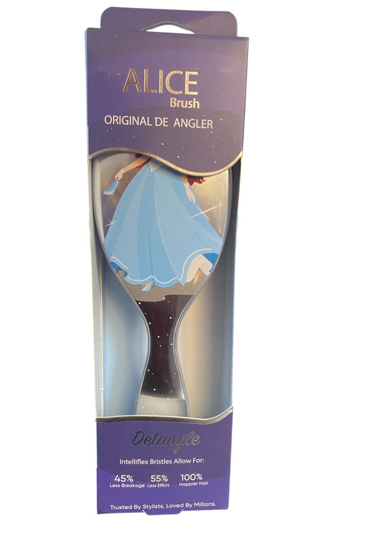 Alice BRUSH ORIGINAL DE ANGLER intelliflex Bristles Allow For 45% Less Breakage 55% Less Effort 100% Happier Hair Trusted by stylists ,loved by millions