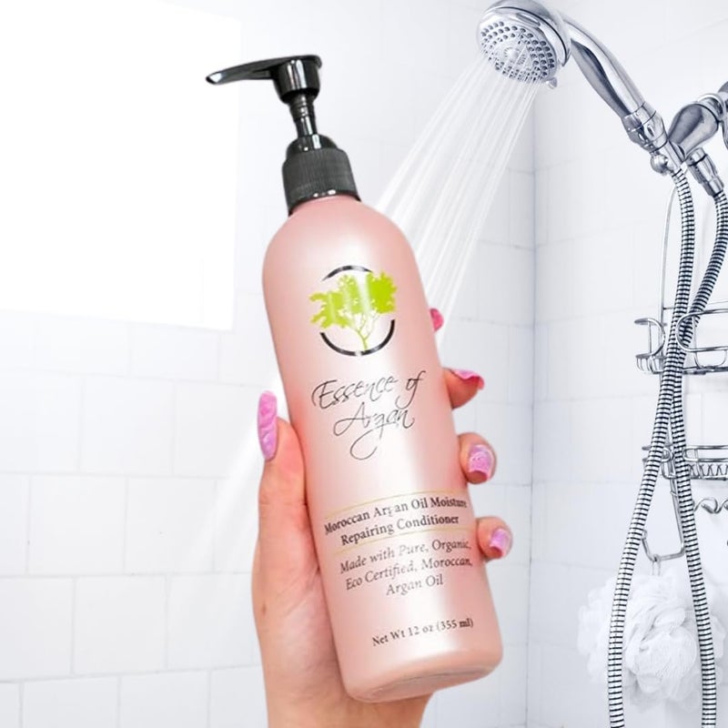 Essence of Argan Renewing Hair Care Products Condtioner Infused with 100% Pure Moroccan Organic Argan Oil - Volumizes, Nourishes and Moisturizes Your Hair - All Hair Types - Image 4