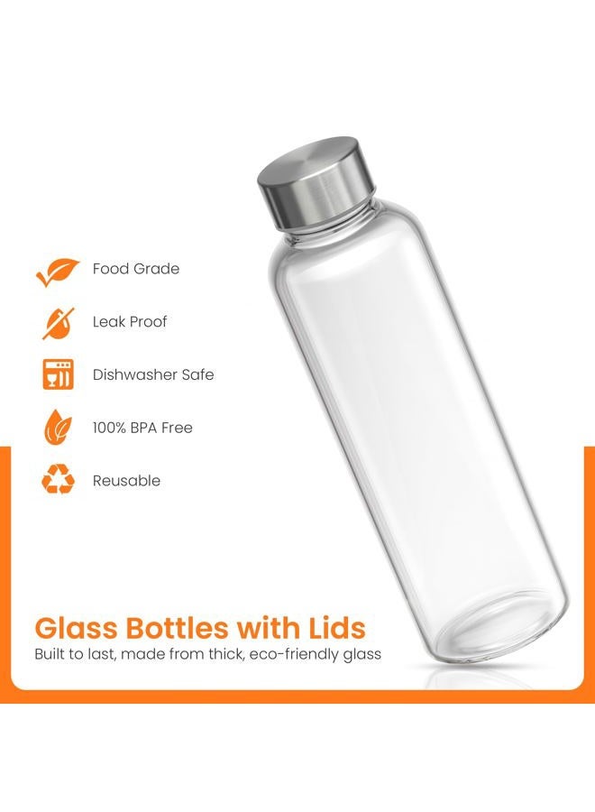 Epica 18-Oz. Glass Beverage Bottles, Set of 6 - Image 3