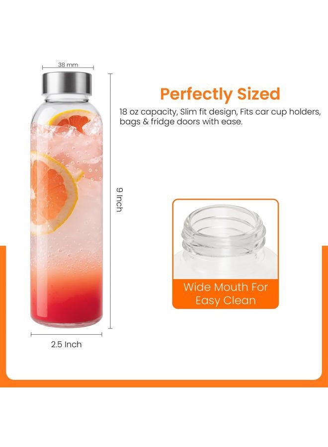 Epica 18-Oz. Glass Beverage Bottles, Set of 6 - Image 2