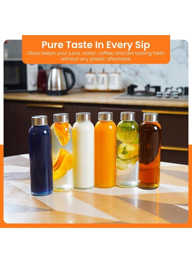 Epica 18-Oz. Glass Beverage Bottles, Set of 6 - Image 4