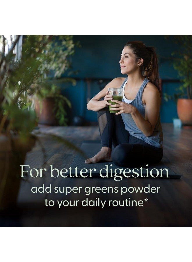 New Chapter All-Flora Digestive Super Greens Powder for Gut Health - Clinical-Strength Digestive Enzymes + USDA Organic Chlorella, Spirulina, Fermented Greens - Delicious & 100% Vegan, 30 Servings - Image 2