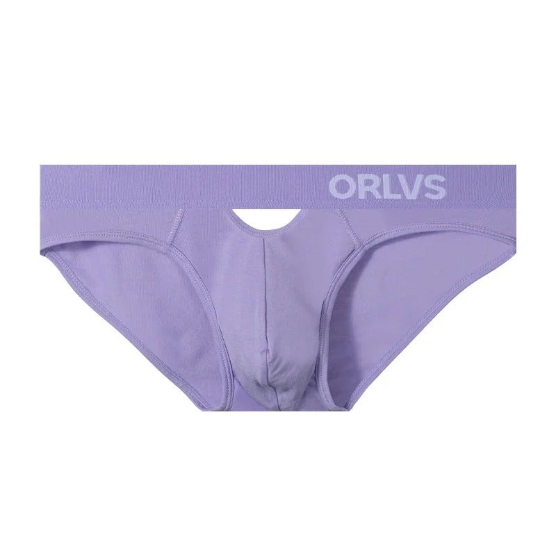 Fashionable Macaron Underwear for Men - Sexy Low-Waist, Breathable Modal & Ice Silk, Comfortable with Hole Design