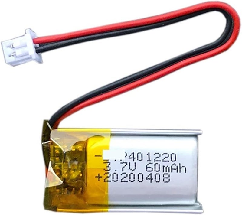 401220 3.7V 60mAh 70mAh Rechargeable Lithium Polymer Battery 1PCS - Image 2
