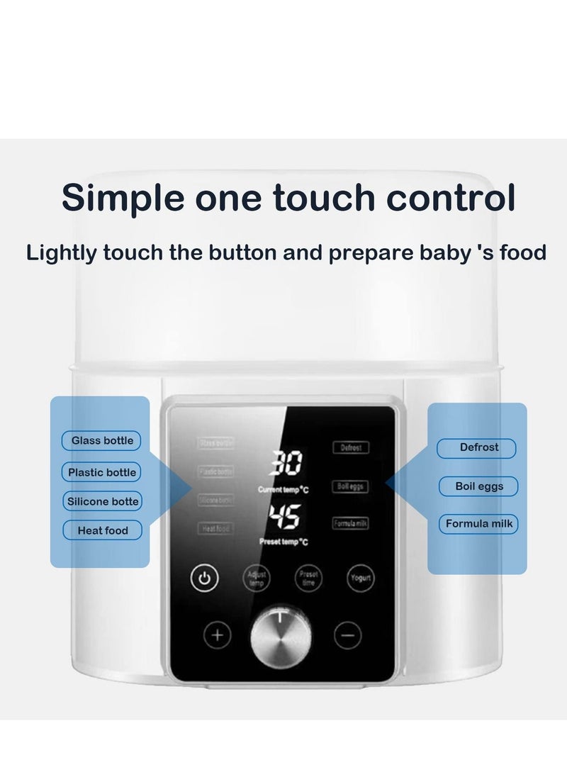 XiuWoo - 8-in-1 Baby Bottle Warmer for Breastmilk or Formula with Smart Temperature Control and Timer Fast Baby Food Heater and Defrost Without Any Losing Nutrition - Image 1