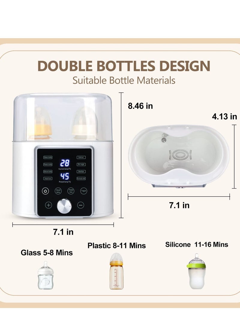 XiuWoo - 8-in-1 Baby Bottle Warmer for Breastmilk or Formula with Smart Temperature Control and Timer Fast Baby Food Heater and Defrost Without Any Losing Nutrition - Image 1
