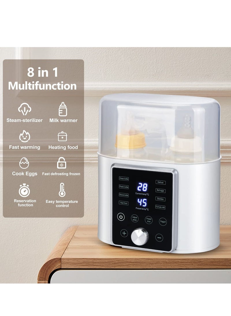 XiuWoo - 8-in-1 Baby Bottle Warmer for Breastmilk or Formula with Smart Temperature Control and Timer Fast Baby Food Heater and Defrost Without Any Losing Nutrition - Image 1