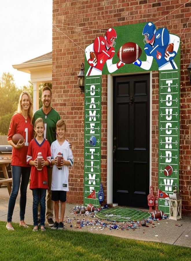 Gilprop 3 Pcs Football Door Banner Decorations Welcome Porch Sign Banner American Football Theme Backdrop for Birthday Party Favors Festival Decoration Home Outdoor Decor - Image 4