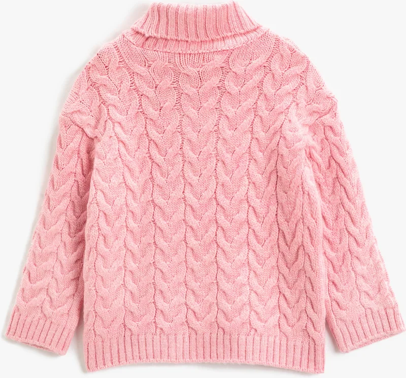 KOTON Basic Turtleneck Knitted Sweater Long Sleeve Soft Textured