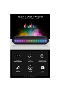 Kisonli LED-915 soundbar music speaker, bluetooth, RGB, 3 lighting modes switch,stereo, fancy music rhythm - pzsku/Z05D4A68E9DD0DDE21047Z/45/_/1709819581/0ad72281-8ed9-43f2-a897-e362c1f763bc