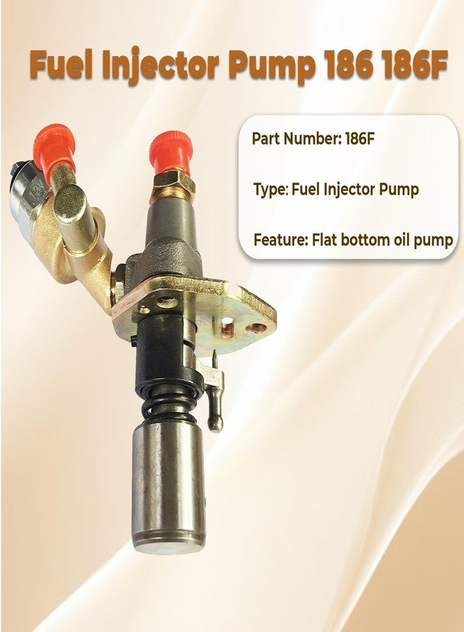 kimllier 186 186F Fuel Injector Pump with Solenoid Replacement for Yanmar 186F 186FE 406CC Engine - Image 5
