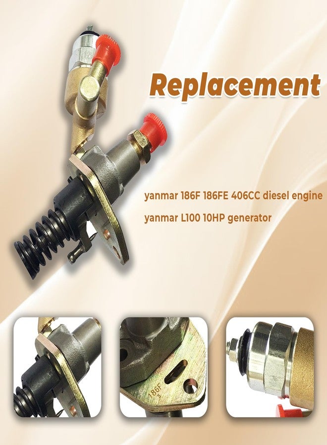 kimllier 186 186F Fuel Injector Pump with Solenoid Replacement for Yanmar 186F 186FE 406CC Engine - Image 4