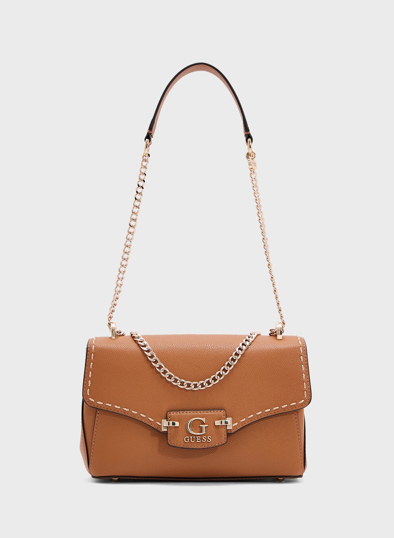 GUESS Nastra Convertible Crossbody Flap - Image 1