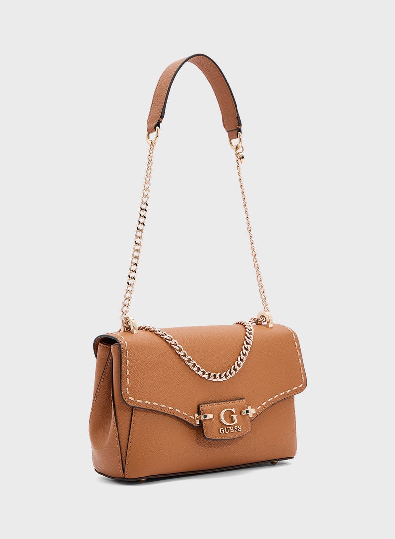 GUESS Nastra Convertible Crossbody Flap - Image 3