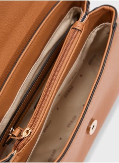GUESS Nastra Convertible Crossbody Flap  - Image 5