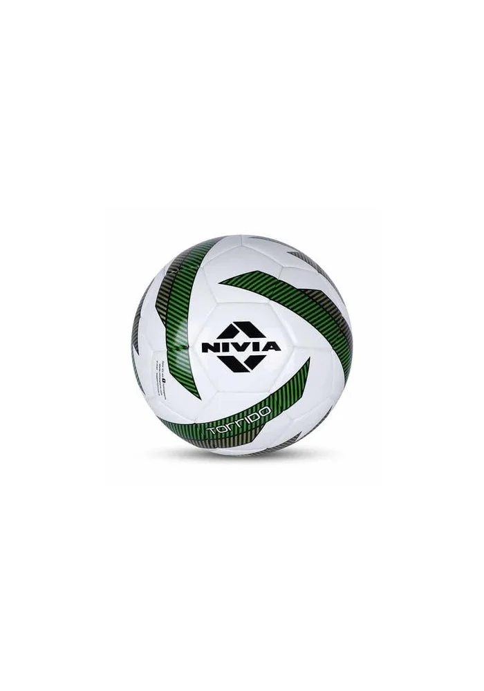 نيفيا Nivia 279 Torrido PU Football - Size 5 (White/Green)