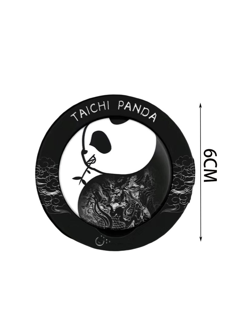 Generic - Tai Chi Panda Magnetic Compatible Phone Grip Holder, Phone Grip Holder With Silicone Finger Strap, Compatible With Wireless Charging - Image 1