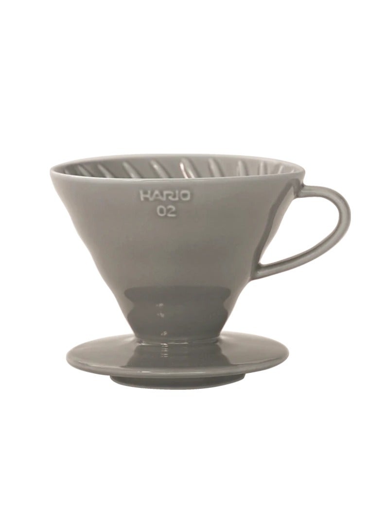 هاريو منقط قهوة سيراميك V60 02، رمادي  - Image 1