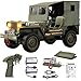 SNACKTANT RC Military Truck Rock Crawler 110 4WD OffRoad Remote Control Military Jeep with Winch Canvas 2 Batteries 24G All Terrain Army Climbing Vehicle with LED Lights for Kids Adult - Image 3