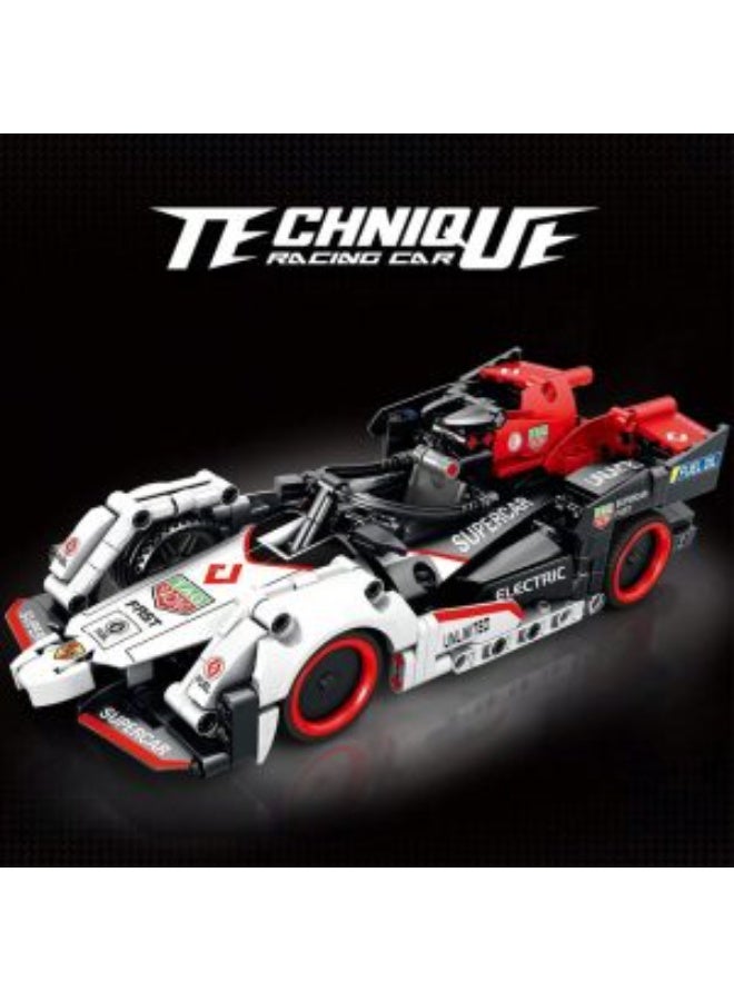 تكنيكس مجموعة سيارات معدنية وقطع بناء هندسية مكونة من 486 قطعة – لعبة تركيب تعليمية ممتعة للأطفال والكبار - Image 2