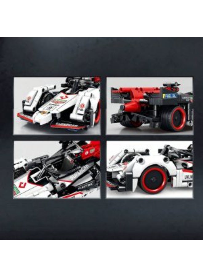 تكنيكس مجموعة سيارات معدنية وقطع بناء هندسية مكونة من 486 قطعة – لعبة تركيب تعليمية ممتعة للأطفال والكبار - Image 3