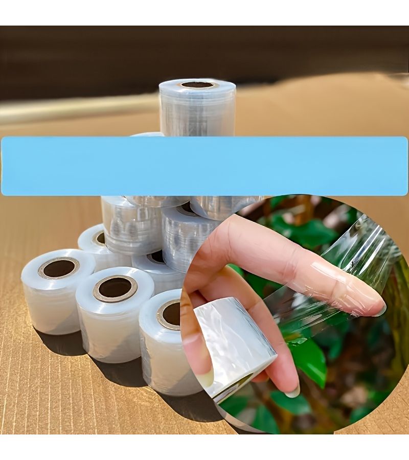 1 Roll Transparent Gardening Self Adhesive Tape 4cm X 5000cm For Plant Transplanting Suturing Care Binding And Winding - Image 4