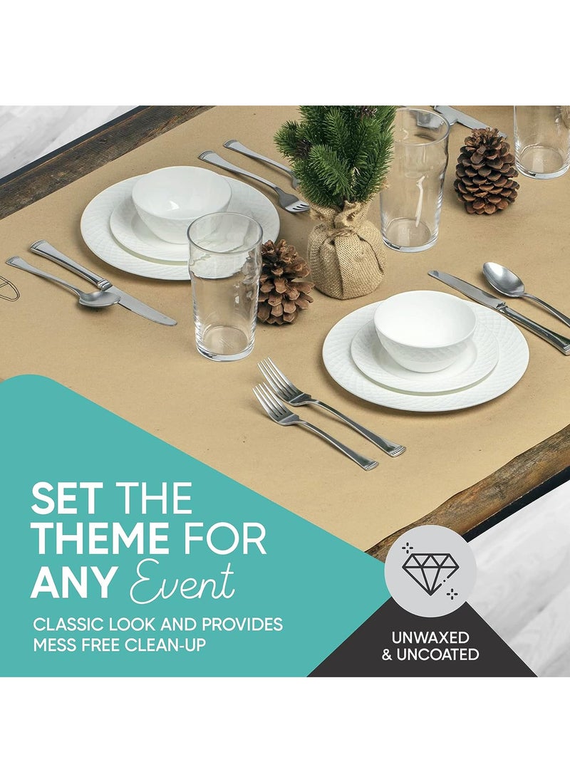 لفة ورق كرافت بني 70 سم × 25 م - Image 4