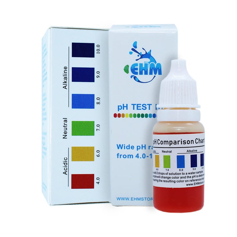 EHM Alkaline Water (ph Test Kit) for Drinking Water Measures pH Level of Water More Accurately Than Test Strips pH Starter Kit Drops Easy to Use - Image 1