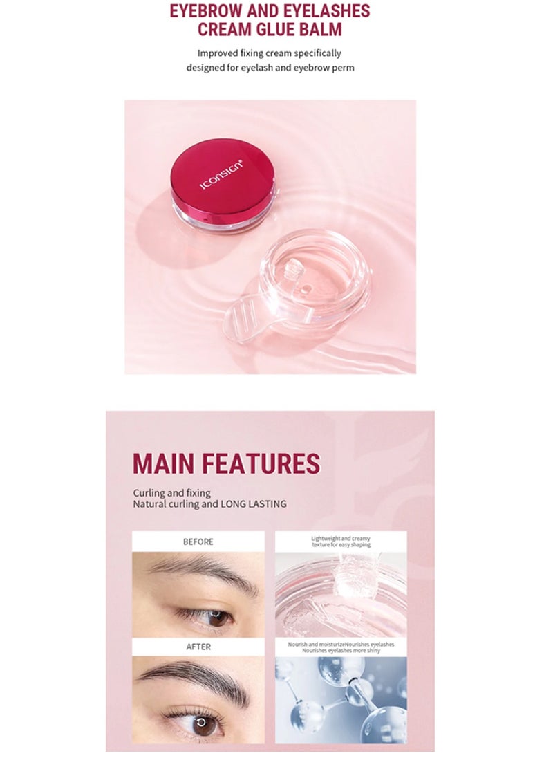 ICONSIGN - Iconsign 2 in 1 Eyelash and Eyebrow Lifting Permint Kit with all Necessary Tools and Nourish Lotion - Image 1