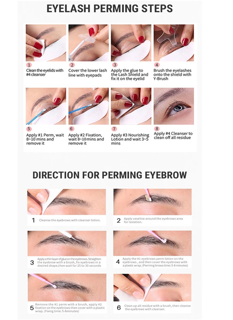 ICONSIGN - Iconsign 2 in 1 Eyelash and Eyebrow Lifting Permint Kit with all Necessary Tools and Nourish Lotion - Image 1