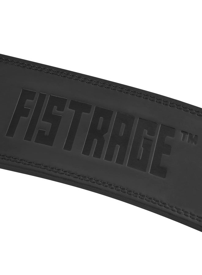 FISTRAGE FR FISTRAGE Lever Buckle Weight Lifting Leather Black Belt Gym Back Support for Men & Women Training Fitness Exercise for Tough Workouts | Power Lifters | Supports Lumber Lower Back (X-Large, Black) - Image 2