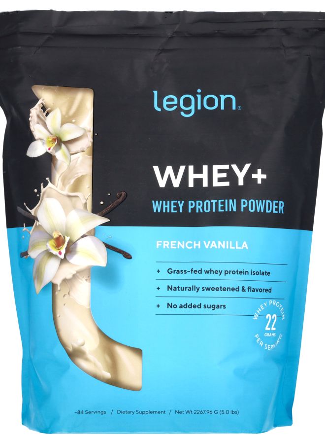 Whey+ Whey Protein Powder French Vanilla 5 lbs (2267.96 g)