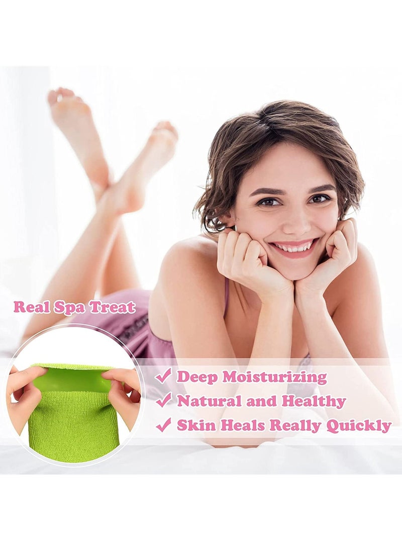 Excefore Moisturizing Socks, 3 Pairs Soft Gel Socks Spa Foot Socks, Lotion Socks, Cracked Feet Skin Care Sock, Dry Soften Lined Sock Gel Moist Socks  - Image 5