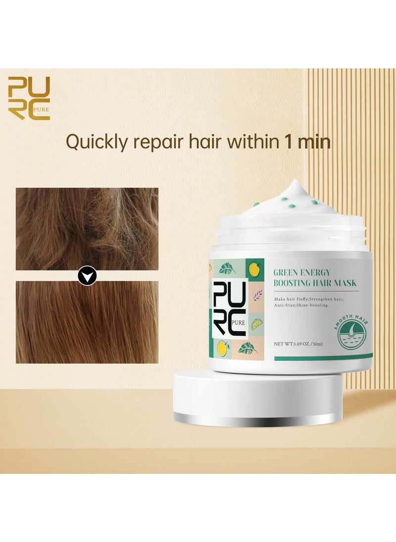 PURC - purc Hair Masque Portable Quick Effect Lightweight Green Energy Boosting Hair Masque f - Image 1