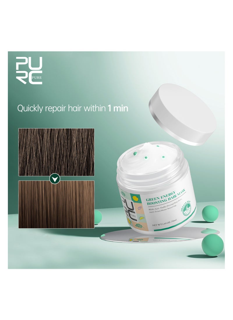 PURC - purc Hair Masque Portable Quick Effect Lightweight Green Energy Boosting Hair Masque f - Image 1