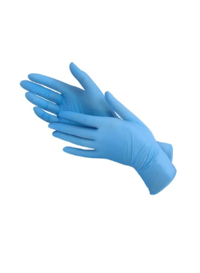 100 Blue Disposable Gloves - Image 1