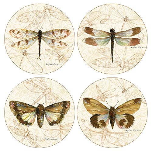 CoasterStone Beautiful Butterfly and Dragonfly Wings Absorbent Coasters for Drinks - Image 5
