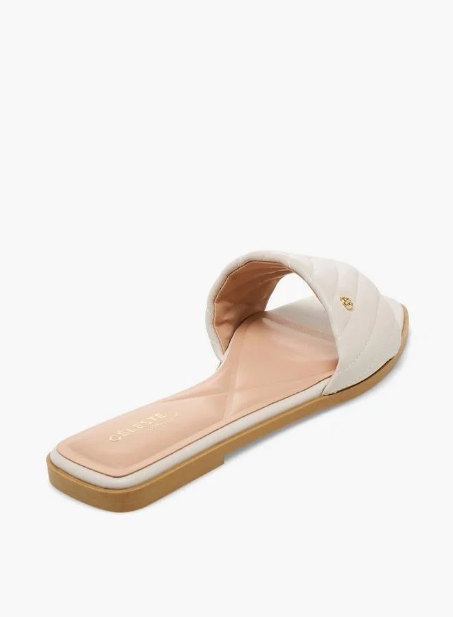 Celeste IVORY Women Slip-On Sandals for Women | Best Price UAE