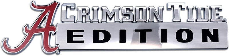 Elektroplate Alabama Crimson Tide Edition Chrome Auto Emblem - Image 1