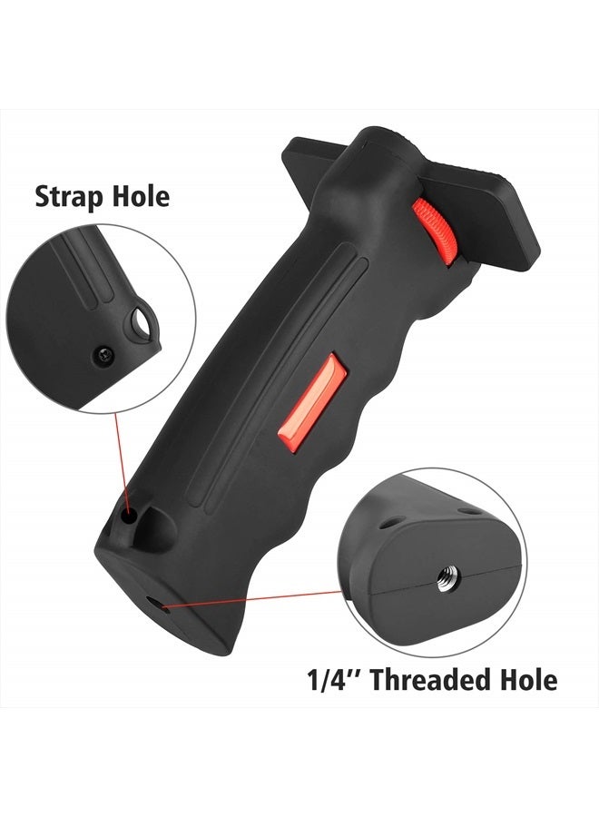 ChromLives Camera Handle Grip,1/4" Camera Handheld Stabilizer with Wrist Strap,Chromlives Handle Grip Support Mount for DSLR Camera Camcorder Smartphone Action Camera Led Video Light - Image 3