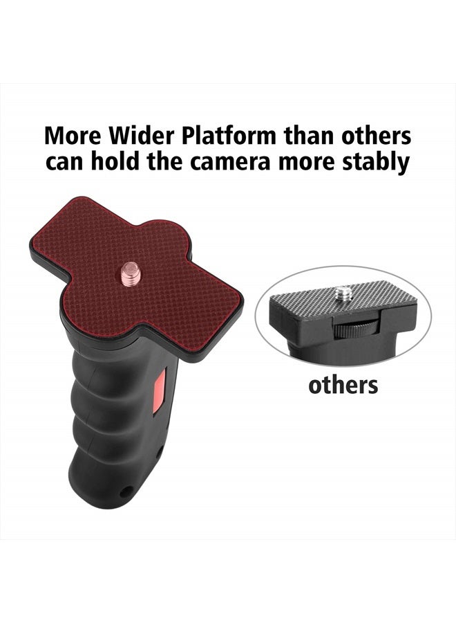 ChromLives Camera Handle Grip,1/4" Camera Handheld Stabilizer with Wrist Strap,Chromlives Handle Grip Support Mount for DSLR Camera Camcorder Smartphone Action Camera Led Video Light - Image 4