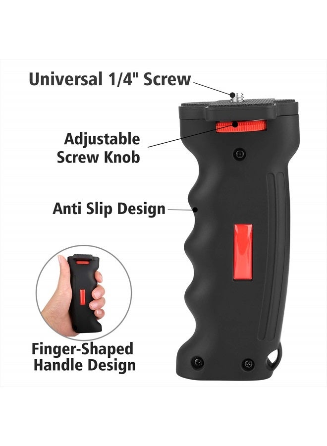 ChromLives Camera Handle Grip,1/4" Camera Handheld Stabilizer with Wrist Strap,Chromlives Handle Grip Support Mount for DSLR Camera Camcorder Smartphone Action Camera Led Video Light - Image 2