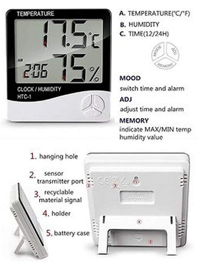 ASTOUND KGF-V Big LCD Temperature Humidity Time Display Meter - Image 3