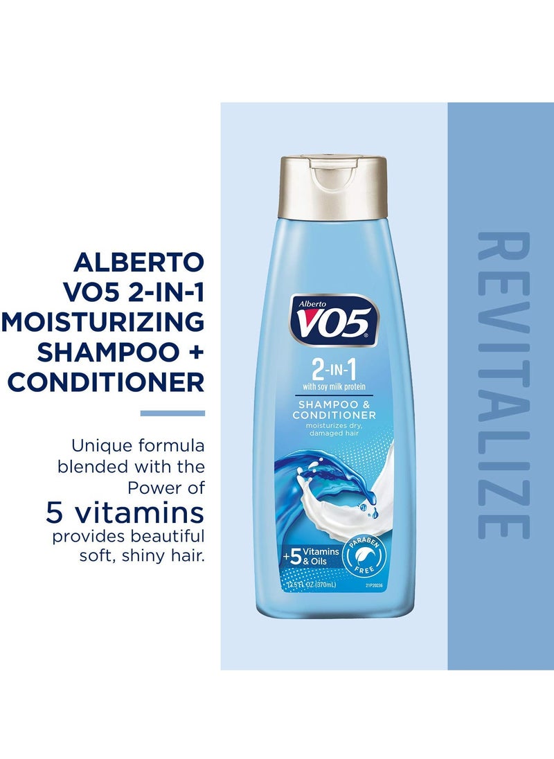 Alberto VO5 - VO5 Shampoo/Conditioner 2 in 1 Moisturizing 12.5 Oz - Image 1