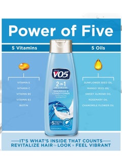 Alberto VO5 VO5 Shampoo/Conditioner 2 in 1 Moisturizing 12.5 Oz  - Image 3