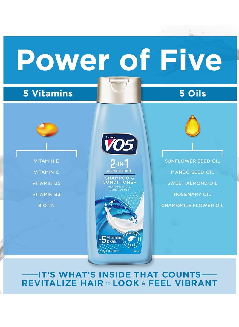 Alberto VO5 - VO5 Shampoo/Conditioner 2 in 1 Moisturizing 12.5 Oz - Image 1