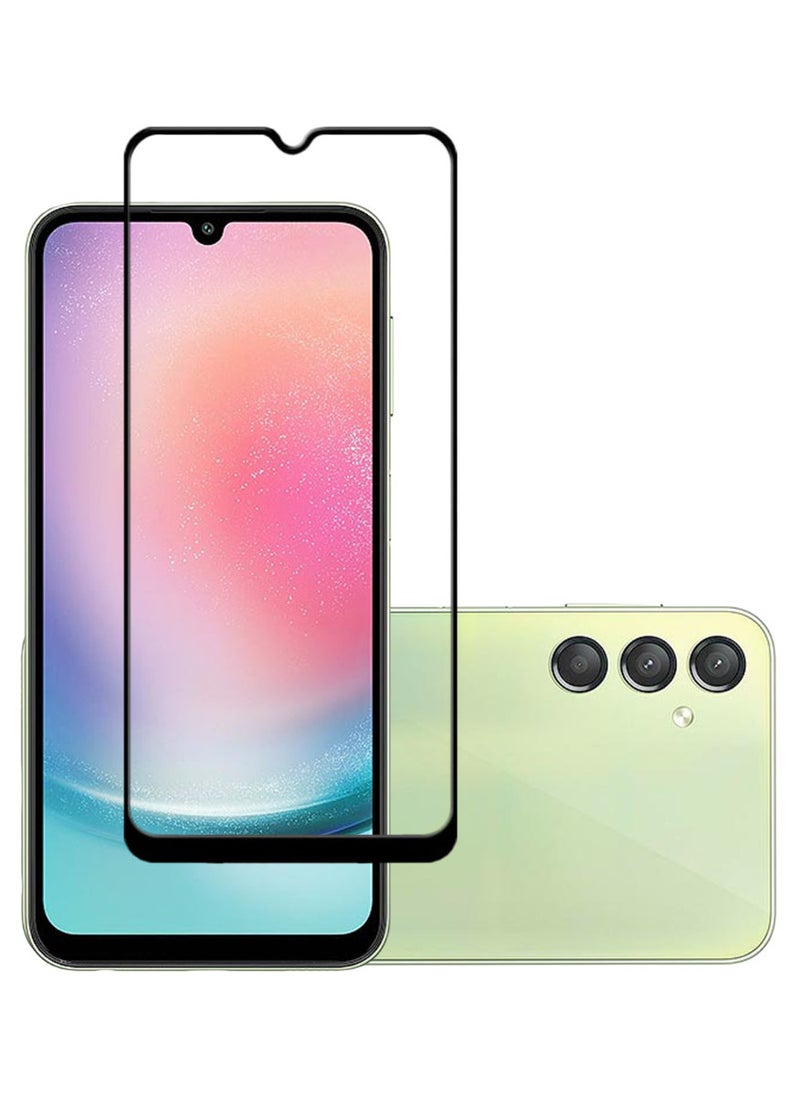 ACLIX Antistatic ESD Dustproof Premium Quality High Definition Tempered Glass Screen Protector Designed For Samsung Galaxy A24 4G - Image 1