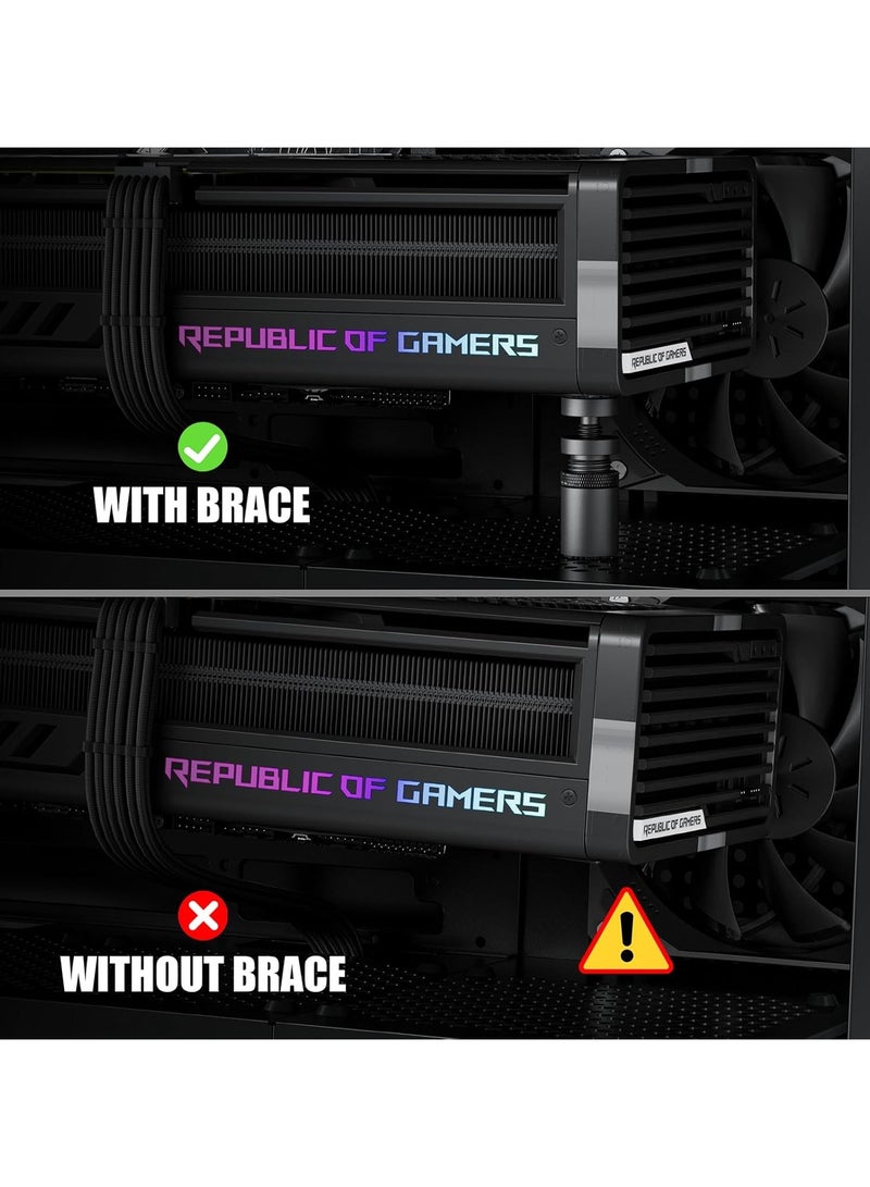 Graphics Card GPU Brace Support, Height Adjustment Video Card Sag Holder Bracket, GPU Stand, Universal VGA Graphics Card Holder - Image 3