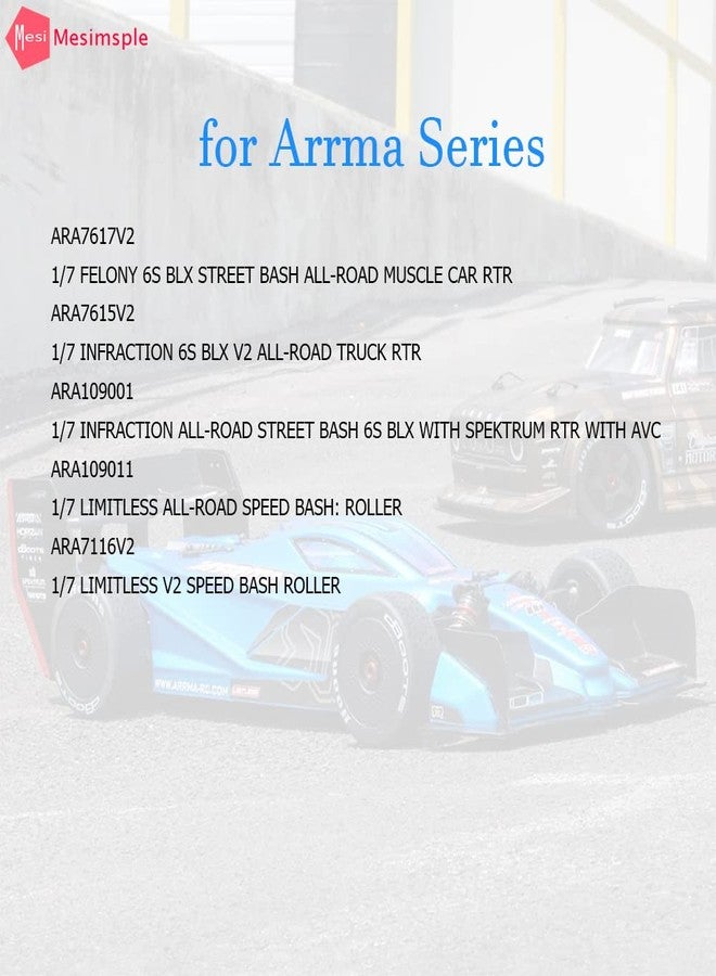 Mesimsple Alloy Shocks for Arrma 1/7 Felony Infraction Limitless 6s blx - Image 2