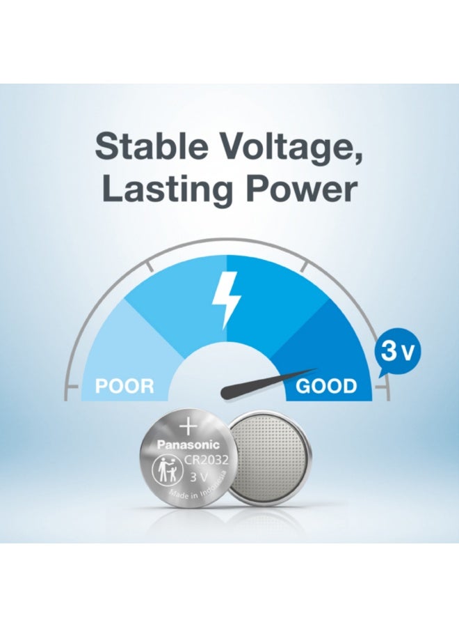 Panasonic 2-Pieces Panasonic CR2032 Lithium 3V Indonesia Batteries - Image 4